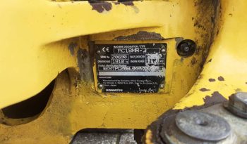 Komatsu PC 18 MR-3 minigraver met 3 bakken full