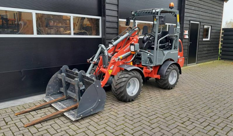 Weidemann 1280 minishovel 33uur met bak en vorken vol