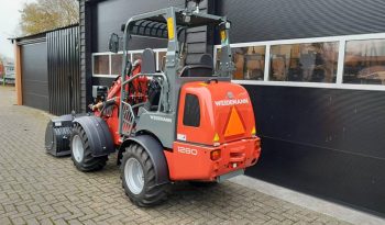 Weidemann 1280 minishovel 33uur met bak en vorken vol